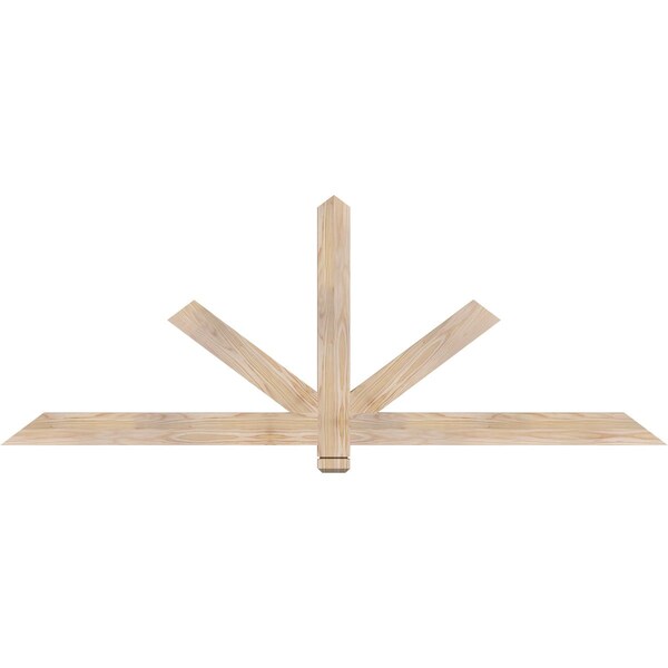 Ekena Millwork Kennewick Smooth Timber Gable Bracket, Douglas Fir, 72"W x 27"H x 1 1/2"D x 3 1/2"F, 9/12 Pitch GBW072X27X0204KEN00SDF - main